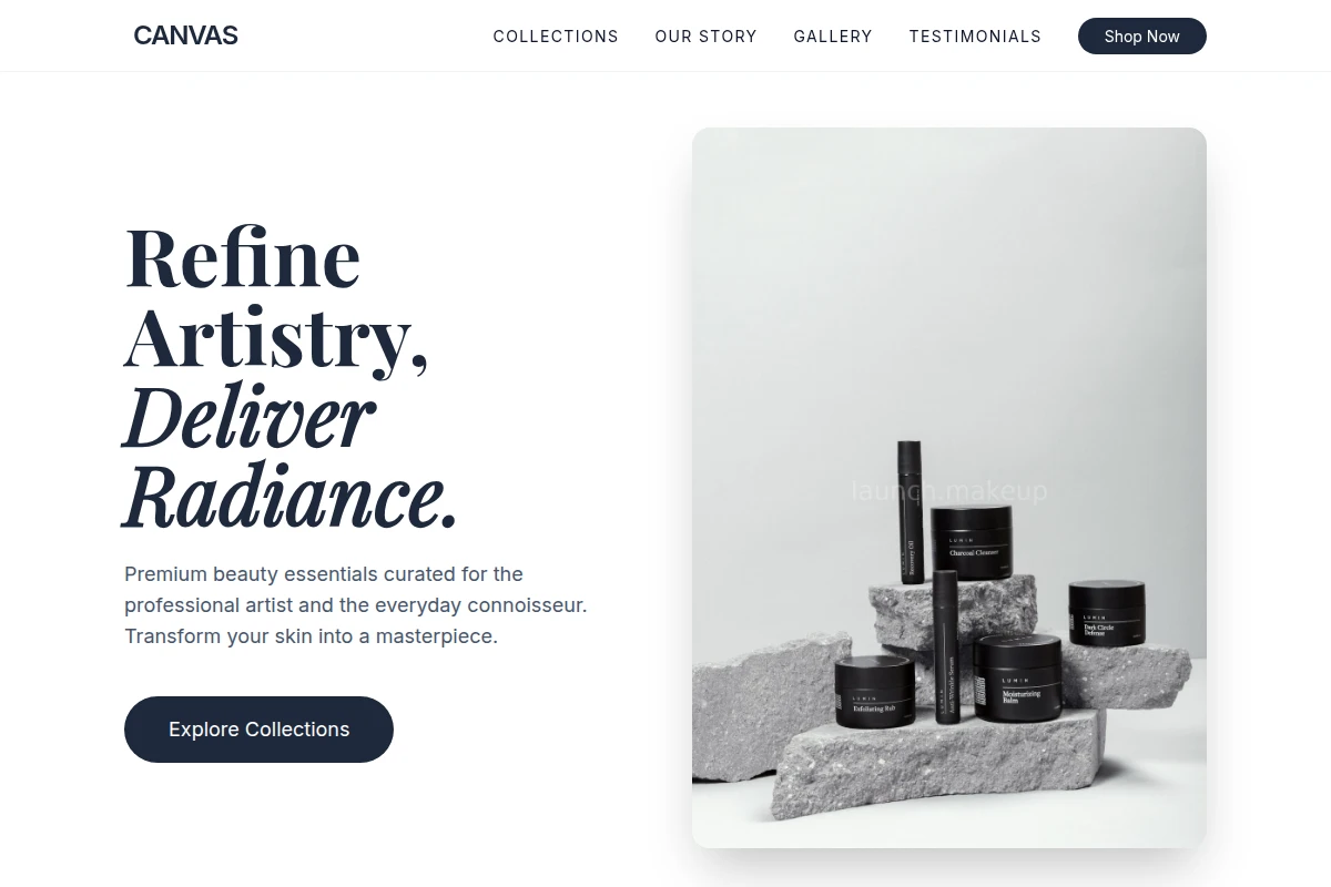 Canvas Beauty Products
